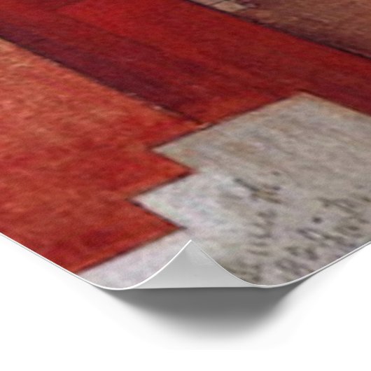 Charles Demuth painting, Lancaster Poster (Ecke)