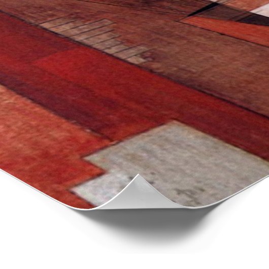 Charles Demuth painting, Lancaster Poster (Ecke)