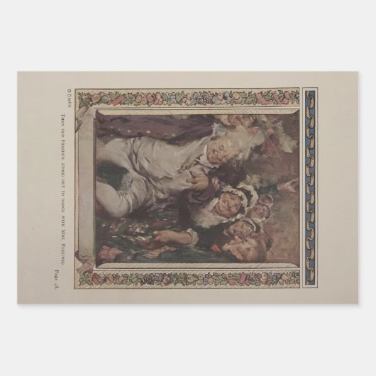 Charles Dickens' A Christmas Carol 1914 Gift Wrap  Geschenkpapier Set (Vorderseite 2)