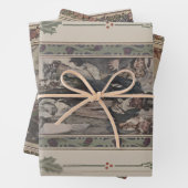 Charles Dickens' A Christmas Carol 1914 Gift Wrap  Geschenkpapier Set (Beispiel)