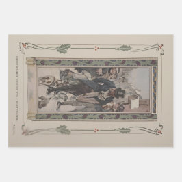 Charles Dickens' A Christmas Carol 1914 Gift Wrap Geschenkpapier Set
