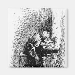 Charles Dickens an der schwärzenden Fabrik Magnet