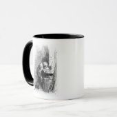 Charles Dickens an der schwärzenden Fabrik Tasse (Vorderseite Links)