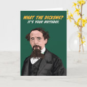 Charles Dickens Birthday Karte (Gelbe Blume)