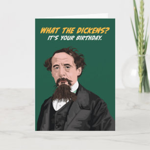 Charles Dickens Birthday Karte
