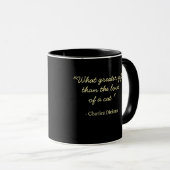 Charles Dickens' Cat Quote - Orange Cat Tasse (VorderseiteRechts)