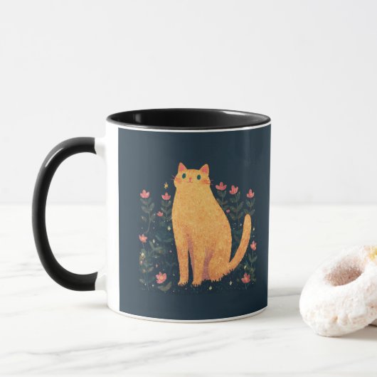 Charles Dickens Cat Zitat Tasse (Mit Donut)