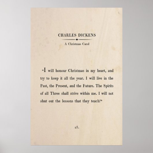 Charles Dickens Christmas Poster (Vorne)