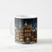 Charles Dickens Christmas Village Design Coffee Mu Kaffeetasse (Vorderseite Links)