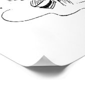 Charles Dickens. Eine ruhige Pfeife im Cantebury. Poster (Ecke)