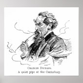 Charles Dickens. Eine ruhige Pfeife im Cantebury. Poster (Vorne)