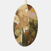 Charles Dickens, englischer Autor Keramikornament (Rechts)