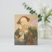 Charles Dickens, englischer Autor Postkarte (Stehend Vorderseite)