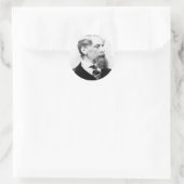 Charles Dickens Foto Runder Aufkleber (Tasche)