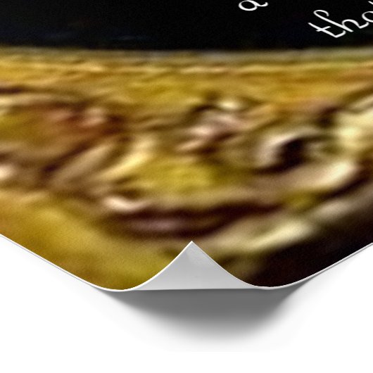 Charles Dickens & Heartfelt Quote Poster (Ecke)