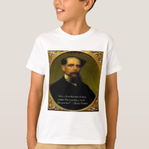 Charles Dickens & Heartfelt Zitat T-Shirt