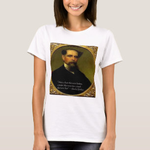 Charles Dickens & Heartfelt Zitat T-Shirt