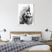 Charles Dickens in der Blacking Factory und Leinwanddruck (Insitu (Schlafzimmer))