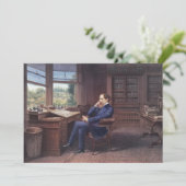 Charles Dickens in seiner Studie Einladung (Stehend Vorderseite)