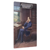 Charles Dickens in seiner Studie Klemmbrett (Rechts)