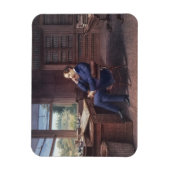 Charles Dickens in seiner Studie Magnet (Vertikal)