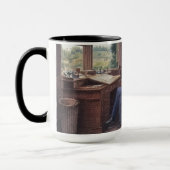 Charles Dickens in seiner Studie Tasse (Links)