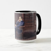 Charles Dickens in seiner Studie Tasse (VorderseiteRechts)
