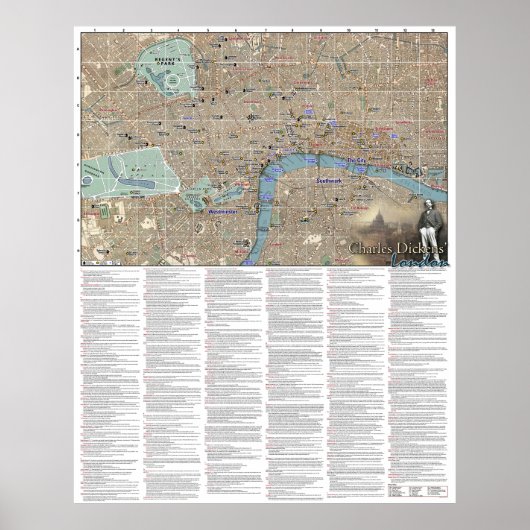 Charles Dickens Londoner Poster (Vorne)