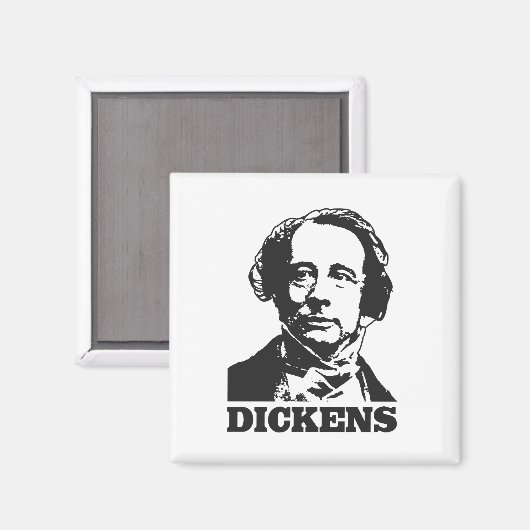 Charles Dickens Magnet (Vorderseite/Rückseite)