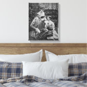 Charles Dickens mit zwei seiner Töchter Leinwanddruck (Insitu (Schlafzimmer))