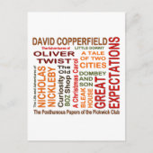 Charles Dickens Novels Postkarte (Vorderseite)