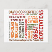 Charles Dickens Novels Postkarte (Vorderseite)