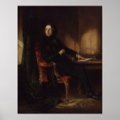 Charles Dickens Portrait von Daniel Maclise Poster (Vorne)
