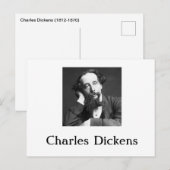 Charles Dickens Postcard Feiertagspostkarte (Vorne/Hinten)
