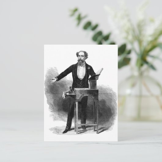 Charles Dickens Postkarte (Stehend Vorderseite)