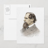 Charles Dickens Postkarte (Vorne/Hinten)