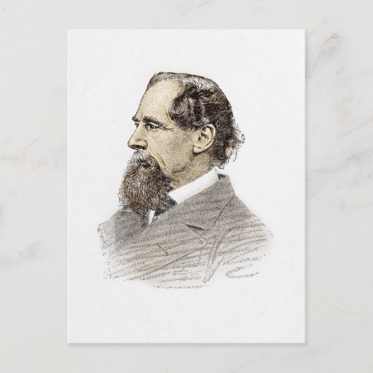 Charles Dickens Postkarte (Vorderseite)