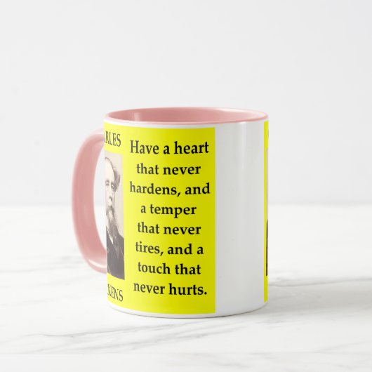 Charles Dickens Tasse (Vorderseite Links)