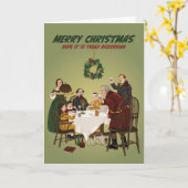 Charles Dickens Truly Dickensian Christmas Karte (Gelbe Blume)