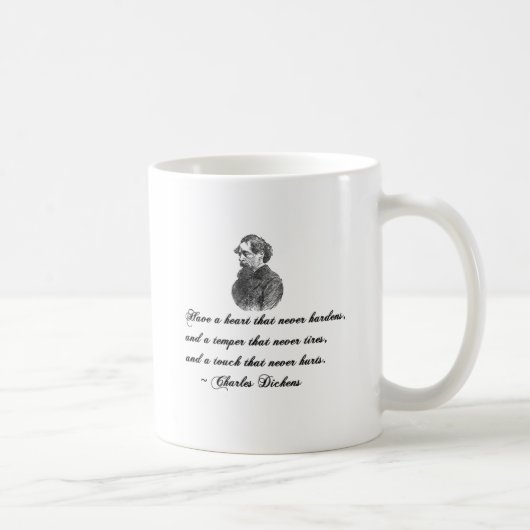 Charles Dickens - unser Zitat von einem Freund Kaffeetasse (Rechts)