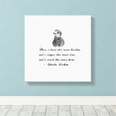 Charles Dickens - unser Zitat von einem Freund Leinwanddruck (Insitu (Holzboden))