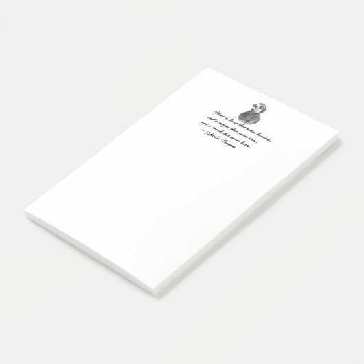 Charles Dickens - unser Zitat von einem Freund Post-it Klebezettel (angewinkelt)