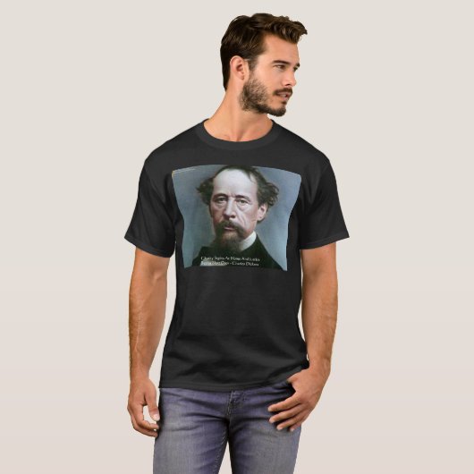 Charles Dickens "Wohltätigkeit @Zuhause" - Kostenv T-Shirt (Vorne ganz)