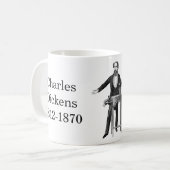Charles Dickens zitiert Bücher Kaffeetasse (Vorderseite Links)