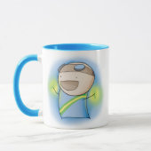 Charles die Raver-Tasse - Blau Tasse (Links)