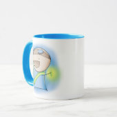 Charles die Raver-Tasse - Blau Tasse (Vorderseite Links)