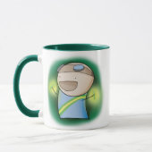 Charles die Raver-Tasse - Grün Tasse (Links)