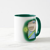 Charles die Raver-Tasse - Grün Tasse (VorderseiteRechts)