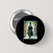 Charles Ens Christmas Clic Buch Ebeneezer Scrooge Button (Vorne & Hinten)