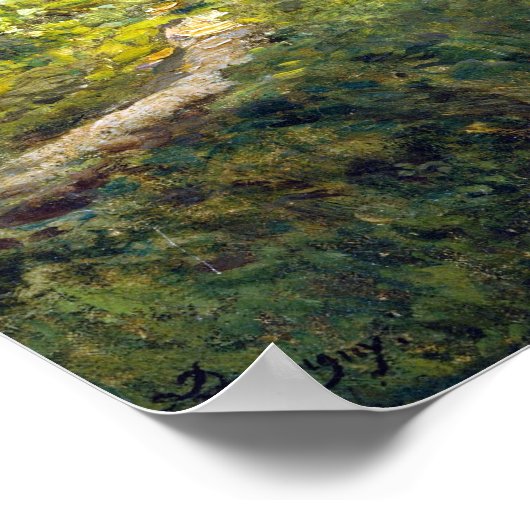 Charles-François Daubigny Landschaft mit Sonnenlic Poster (Ecke)